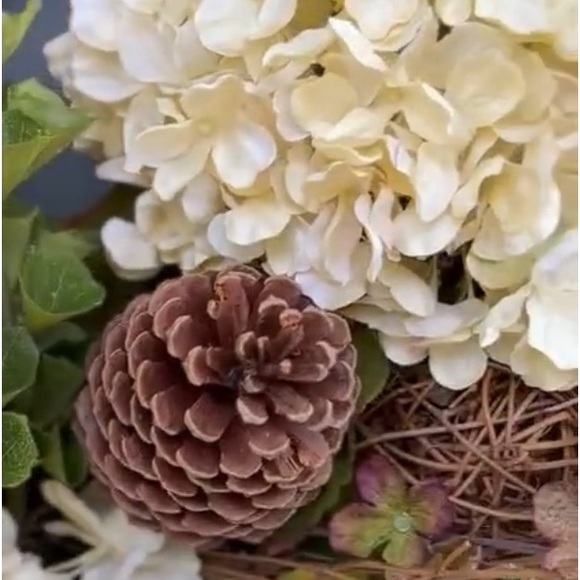 RUSTIC FLORAL WREATH     NEW/MADE TO ORDER - Picture 4 of 6